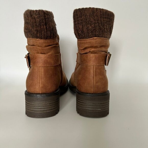 NWT Katie Slouchy Ankle Boot Suede Brown Women's Size 7.5 - Picture 4 of 9